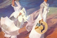 14-2. Joaquín Sorolla y Bastida, Walk on the Beach