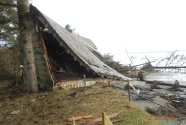 Fallen house, Blue Pac Dr.
