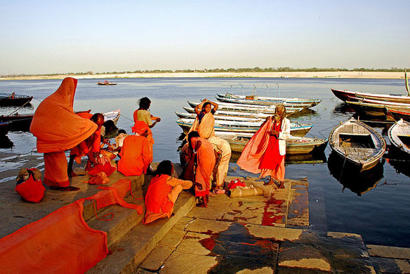 ganges river orange ganges river orange
