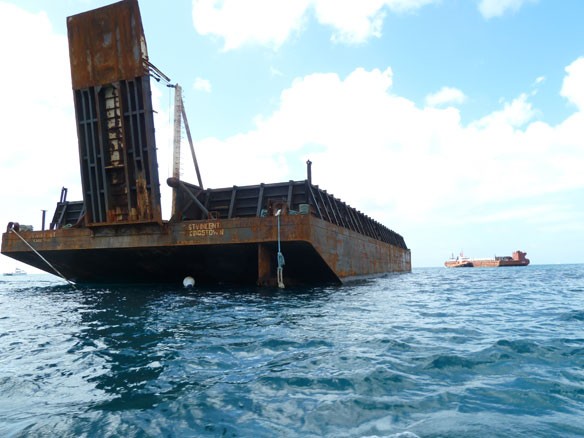 sand-barges